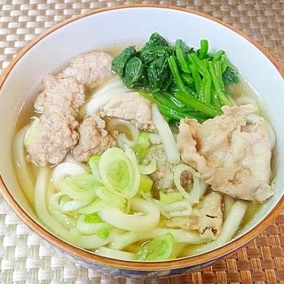 ハンパ肉で☆肉うどん